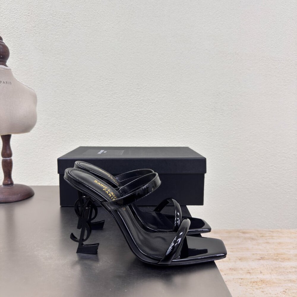 Exclusive Saint Laurent Black Opyum Stilettos